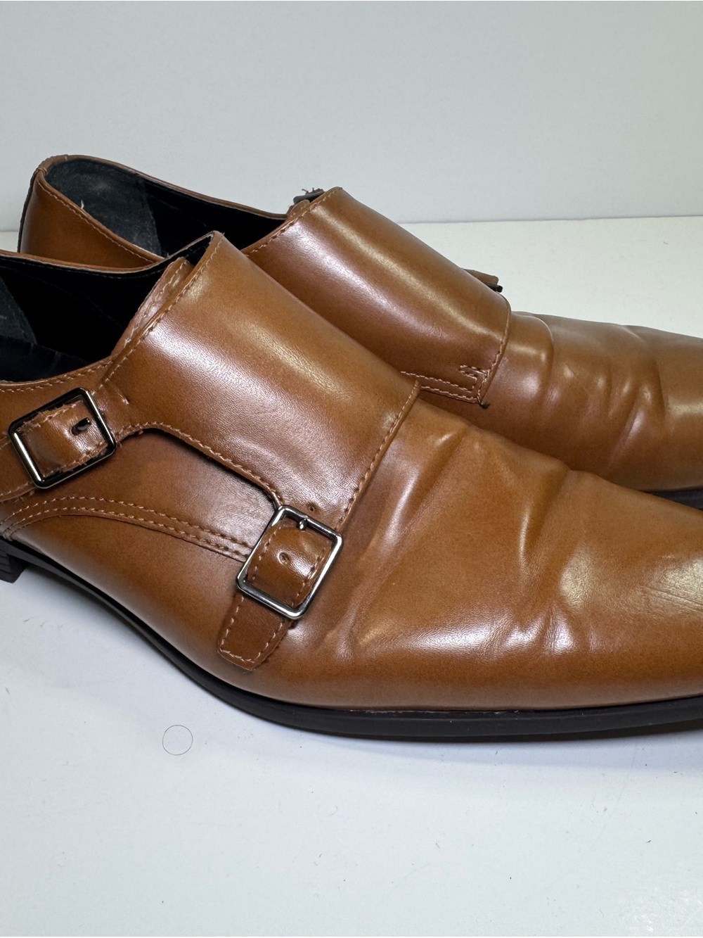 Abound Connor Men's Tan Double Monk Strap Dress Shoes size 11